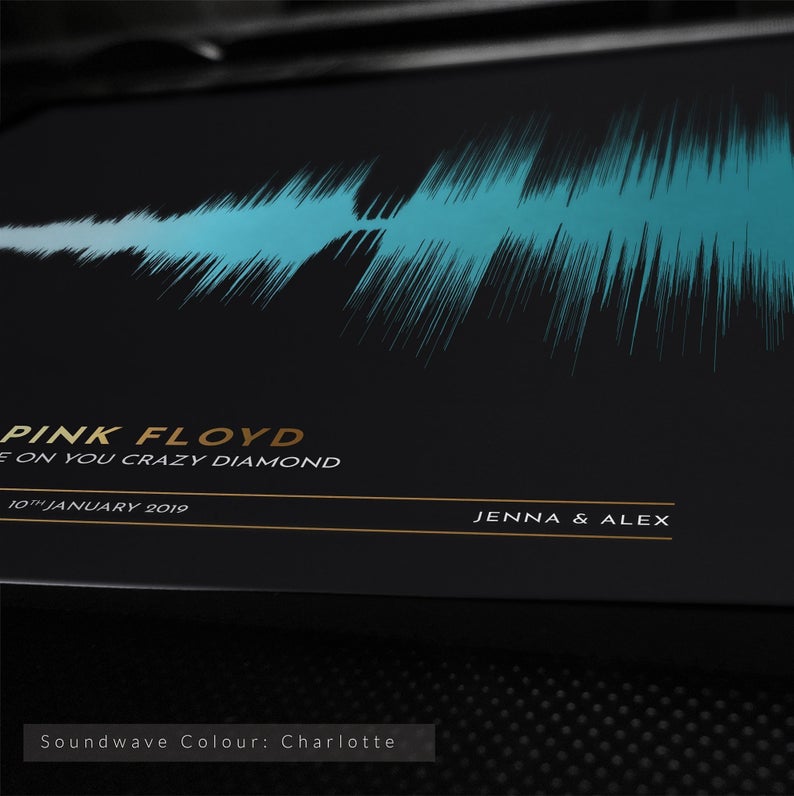 Personalized SOUND WAVE Art Print - Premium Canvas, Poster