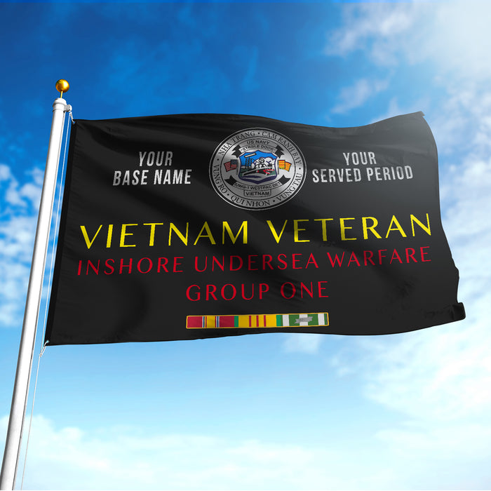 INSHORE UNDERSEA WARFARE GROUP FLAG DOUBLE-SIDED PRINTED 30