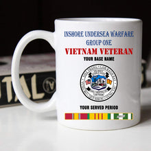 Load image into Gallery viewer, INSHORE UNDERSEA WARFARE GROUP BLACK WHITE 11oz 15oz COFFEE MUG