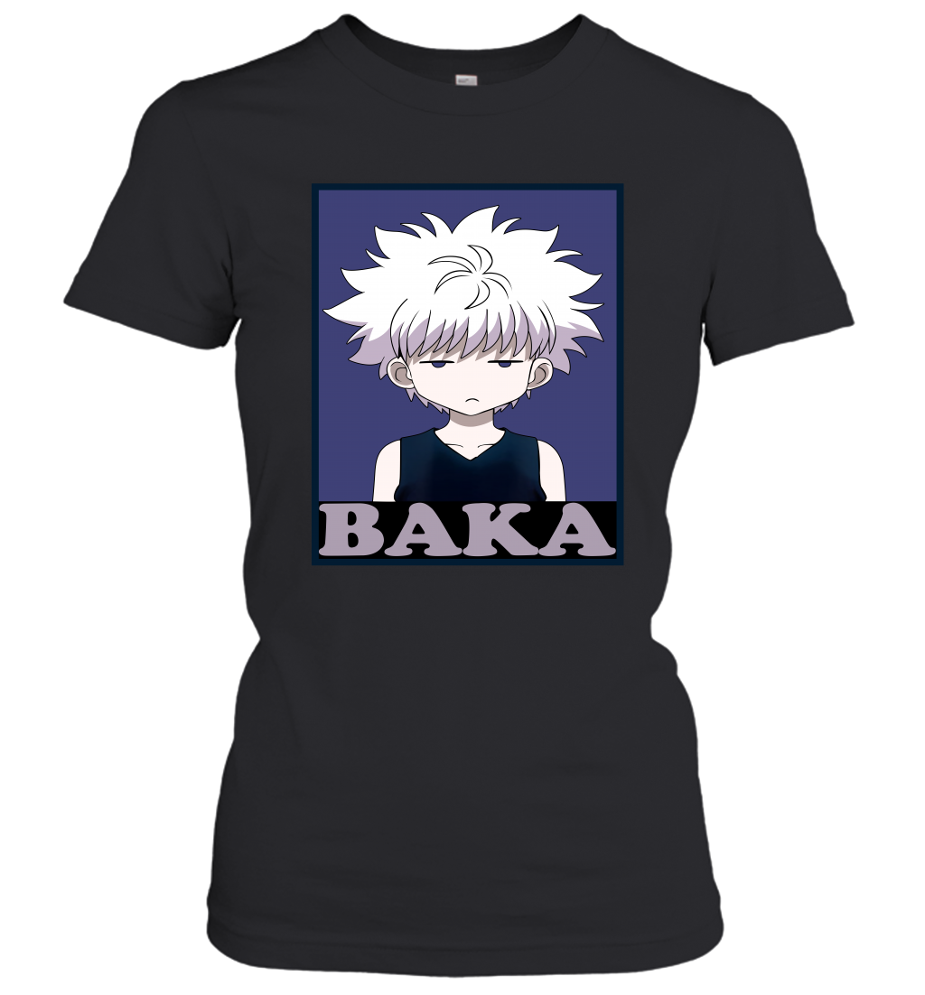 Baka-Killua Art Cute Hunter-X-Hunter Anime Manga T-Shirt Sweatshirt Hoodie for Men Women