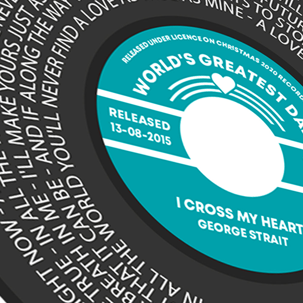 Any Song Lyrics Personalized Print - Custom Vinyl Record Label Wedding - First Dance Anniversary Gift