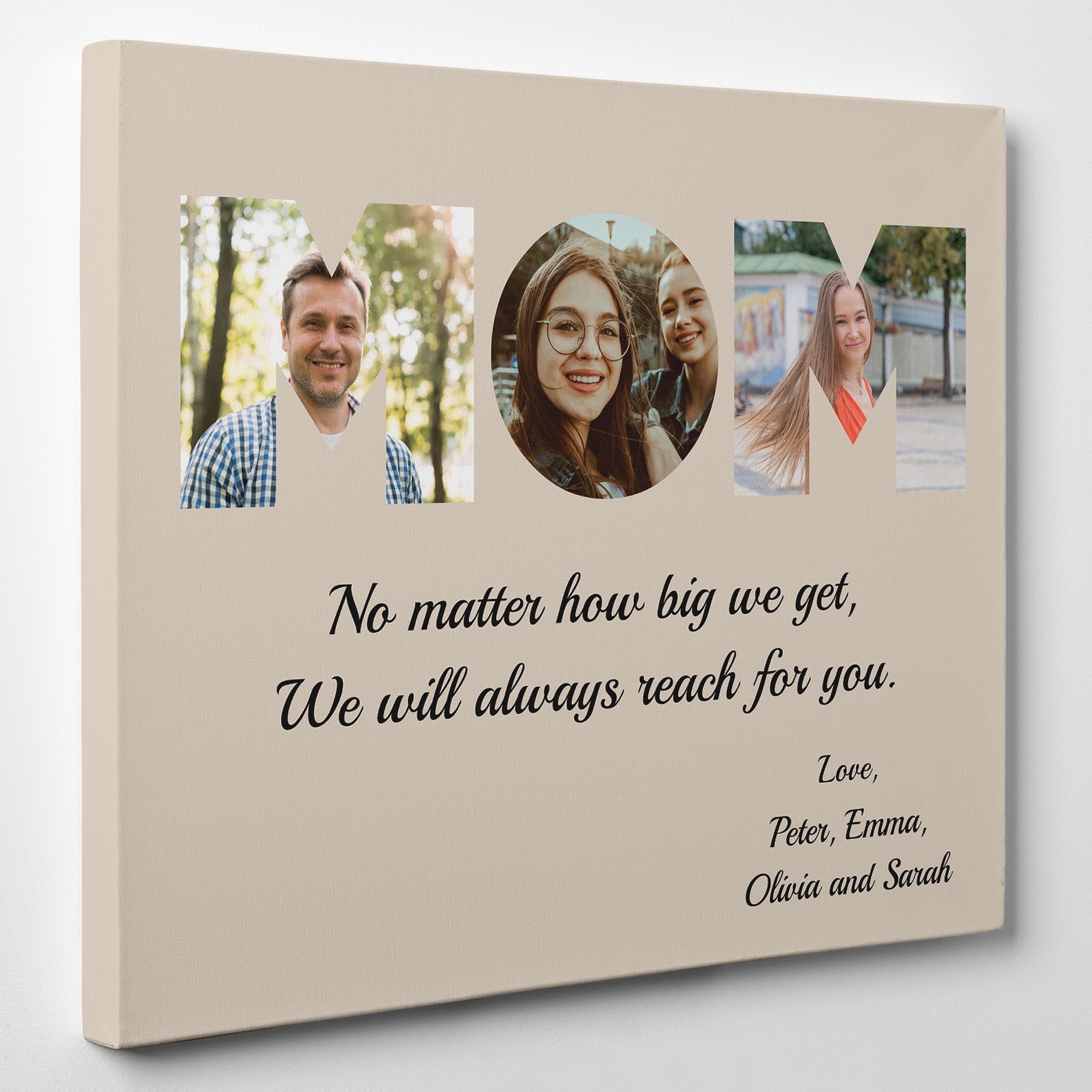 MOM Premium Custom Photo Canvas, Poster