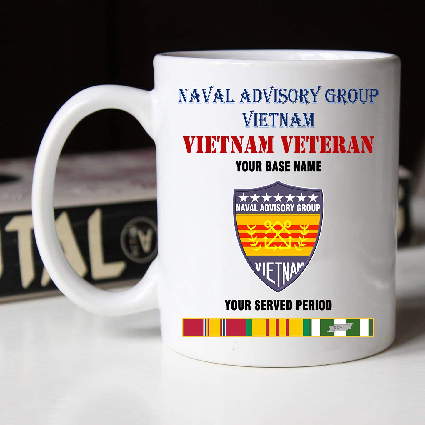 NAVAL ADVISORY GROUP VIETNAM BLACK WHITE 11oz 15oz COFFEE MUG