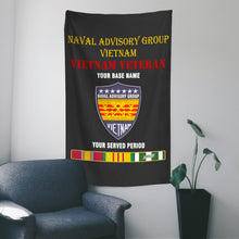 Load image into Gallery viewer, NAVAL ADVISORY GROUP VIETNAM WALL FLAG VERTICAL HORIZONTAL 36 x 60 INCHES WALL FLAG