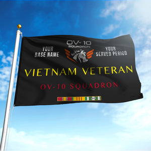 OV 10 SQUADRON FLAG DOUBLE-SIDED PRINTED 30"x40" FLAG