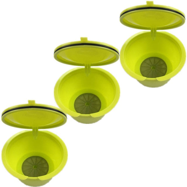 3pcs/pack use 150times Dolce Gusto Coffee Capsule Plastic Capsule