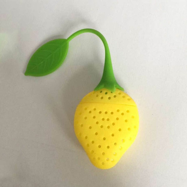 1pc Strawberry Tea Infuser Stainless Steel Tea Ball Leaf Tea Strainer for Brewing Device