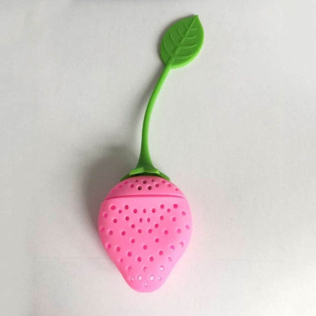 1pc Strawberry Tea Infuser Stainless Steel Tea Ball Leaf Tea Strainer for Brewing Device
