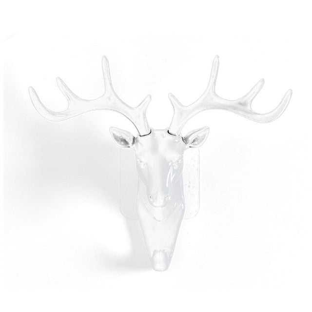 Wall Hanging Hook Vintage Deer Head Antlers for Hanging Clothes Hat Scarf Key