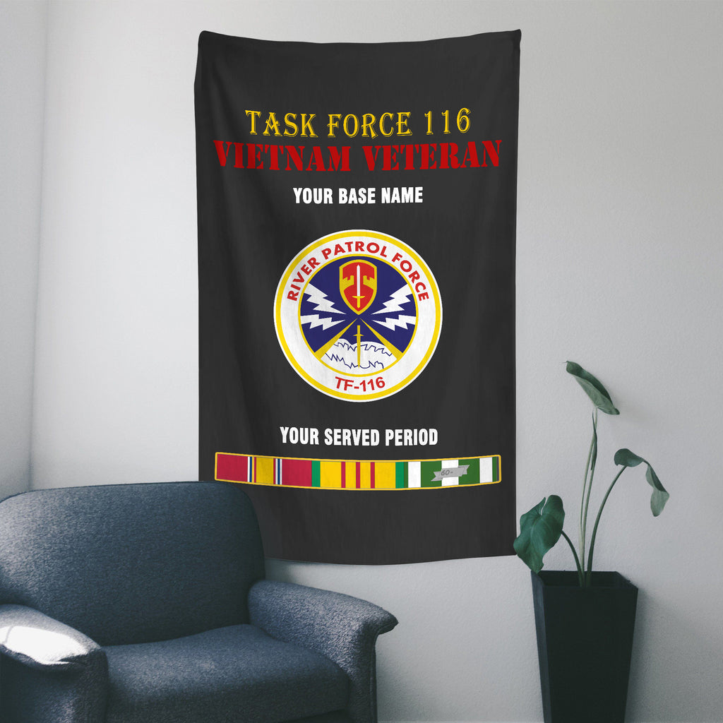 TASK FORCE 116 WALL FLAG VERTICAL HORIZONTAL 36 x 60 INCHES WALL FLAG