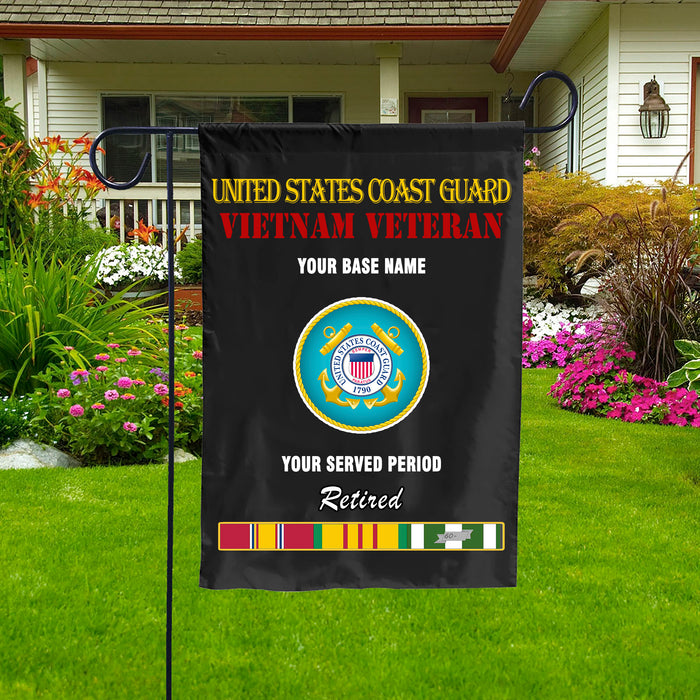 US COAST GUARD RETIRED DOUBLE-SIDED PRINTED 12