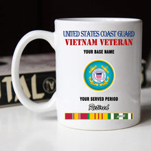 Load image into Gallery viewer, US COAST GUARD RETIRED BLACK WHITE 11oz 15oz COFFEE MUG