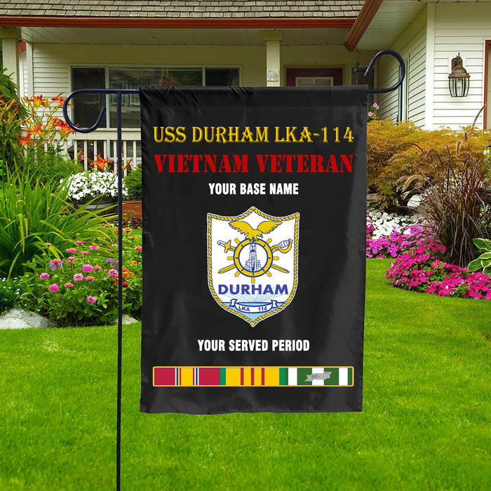 USS DURHAM LKA 114 DOUBLE-SIDED PRINTED 12