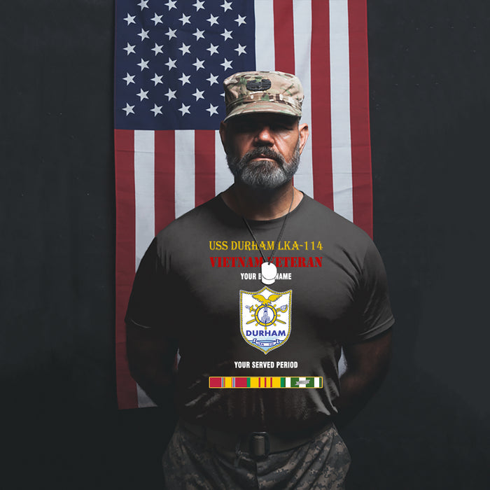 USS DURHAM LKA 114 PREMIUM T-SHIRT SWEATSHIRT HOODIE