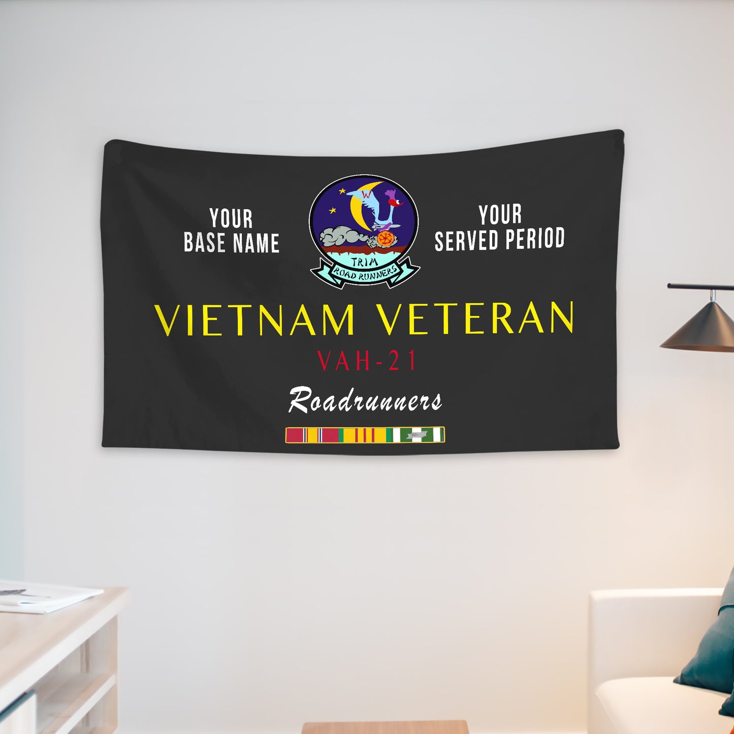 VAH 21 WALL FLAG VERTICAL HORIZONTAL 36 x 60 INCHES WALL FLAG