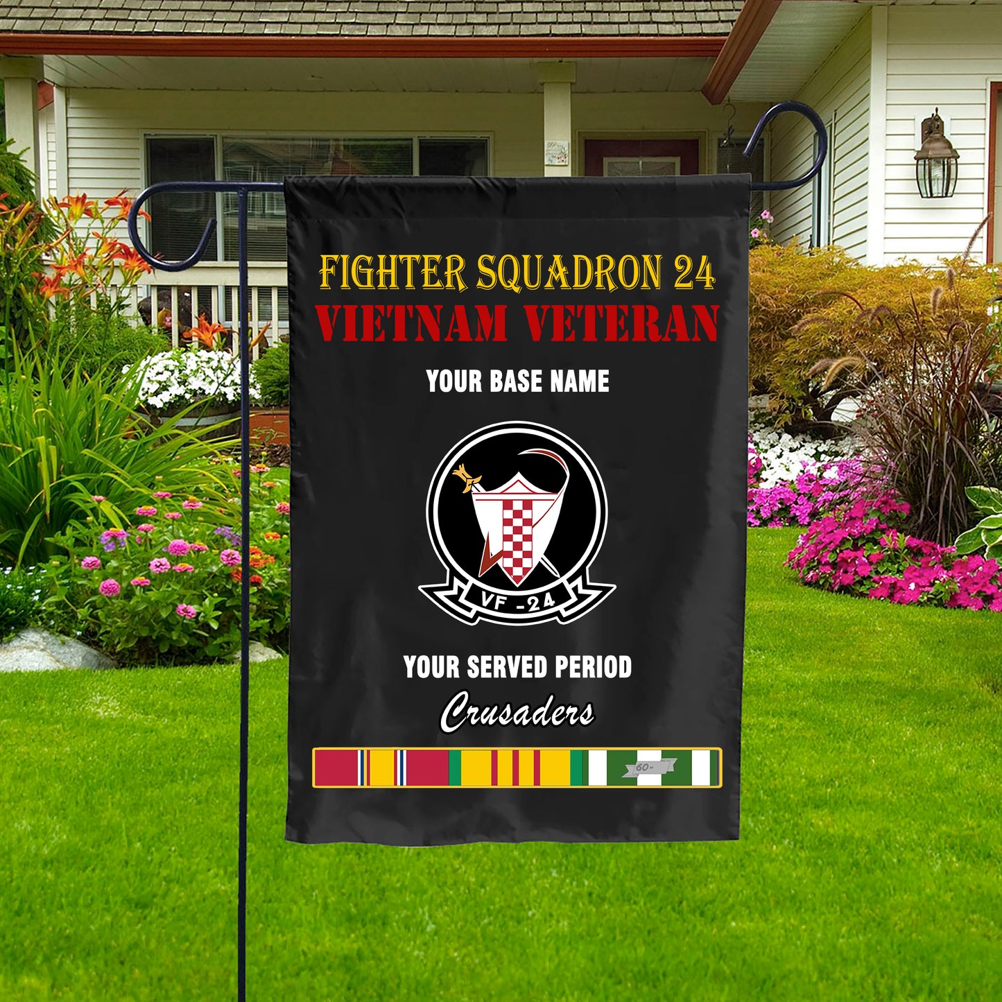 VF 24 DOUBLE-SIDED PRINTED 12"x18" GARDEN FLAG