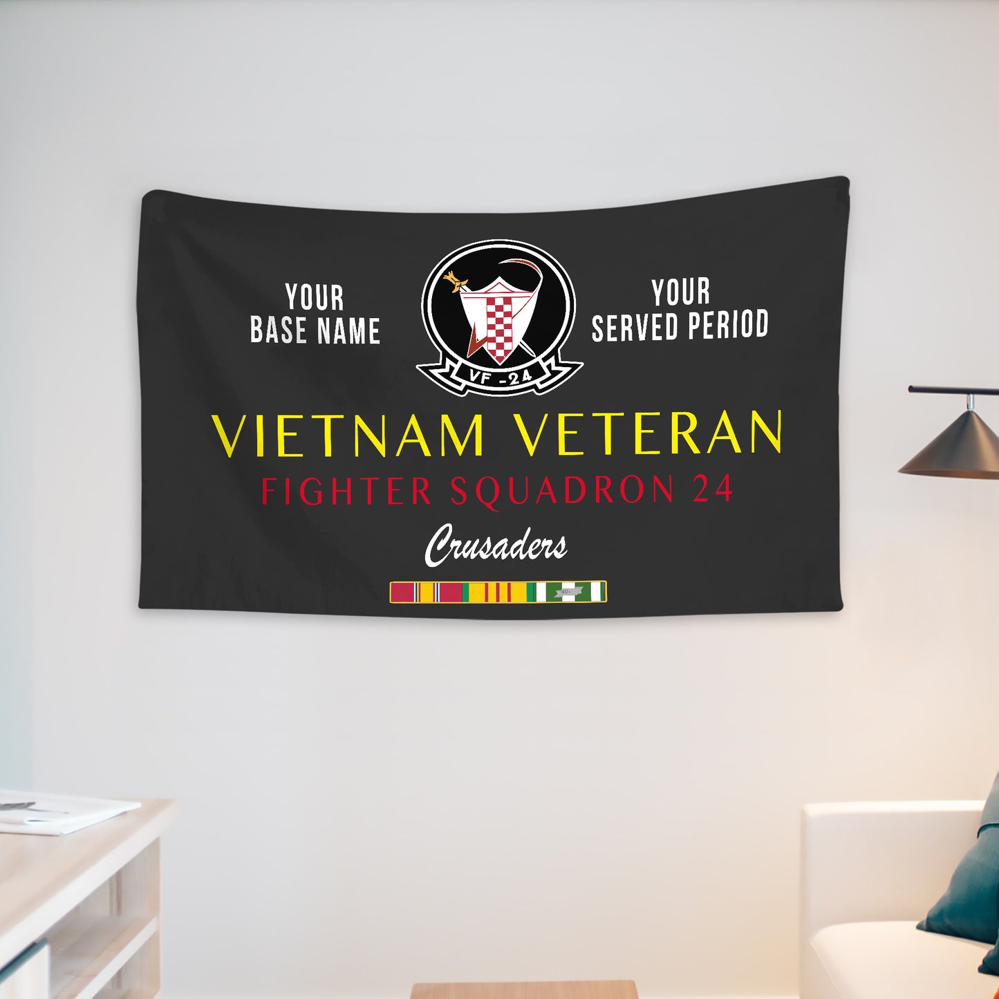 VF 24 WALL FLAG VERTICAL HORIZONTAL 36 x 60 INCHES WALL FLAG