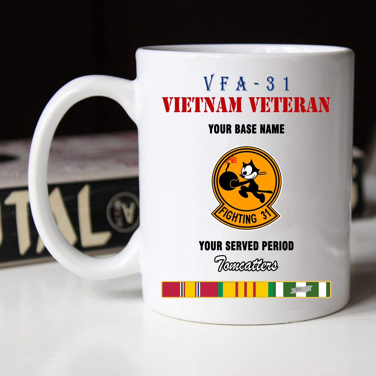 VFA 31 BLACK WHITE 11oz 15oz COFFEE MUG