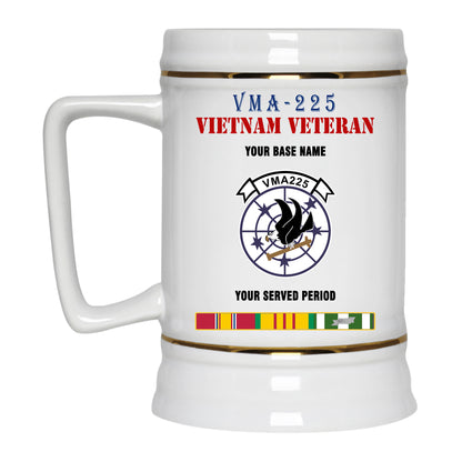 VMA 225 BEER STEIN 22oz GOLD TRIM BEER STEIN