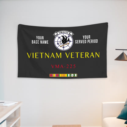 VMA 225 WALL FLAG VERTICAL HORIZONTAL 36 x 60 INCHES WALL FLAG