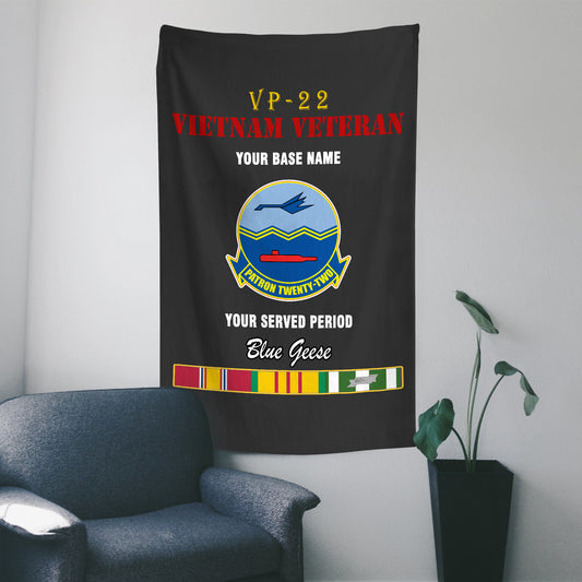VP 22 WALL FLAG VERTICAL HORIZONTAL 36 x 60 INCHES WALL FLAG