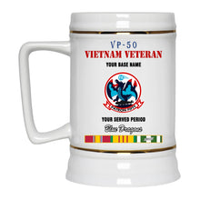 Load image into Gallery viewer, VP 50 BEER STEIN 22oz GOLD TRIM BEER STEIN