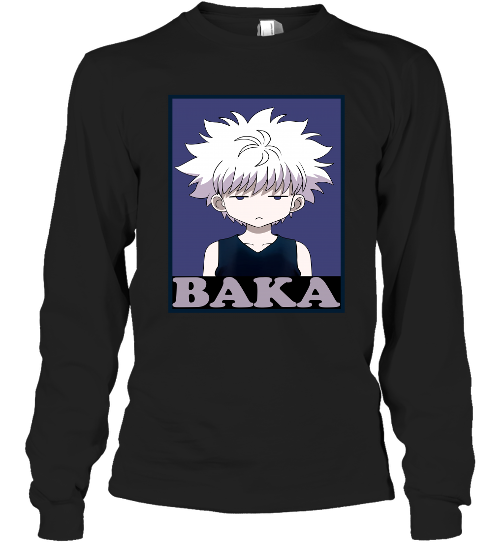Baka-Killua Art Cute Hunter-X-Hunter Anime Manga T-Shirt Sweatshirt Hoodie for Men Women