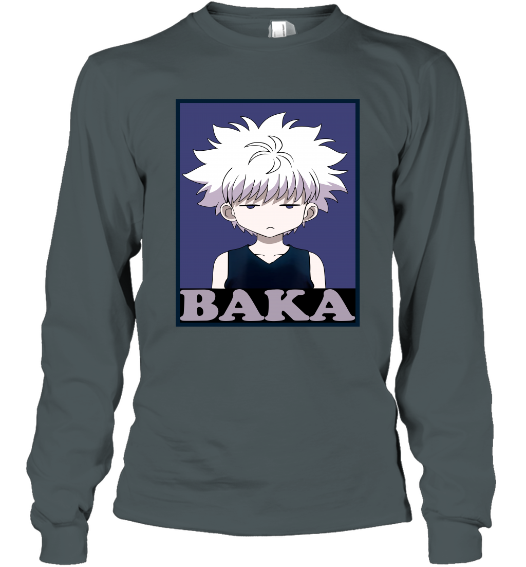 Baka-Killua Art Cute Hunter-X-Hunter Anime Manga T-Shirt Sweatshirt Hoodie for Men Women