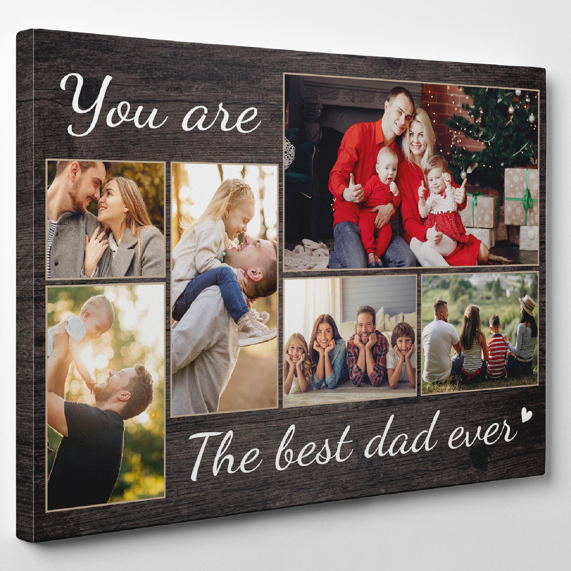 You Are The Best Dad Ever - Custom Photo Premium Canvas, Poster